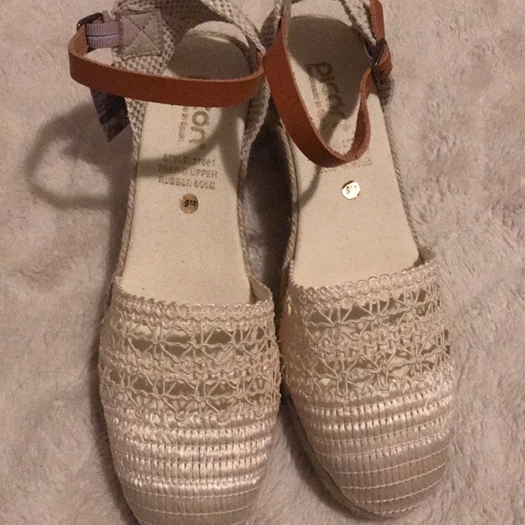 Picon espadrilles sandals ivory white 9.5 41 new - Picture 6 of 8